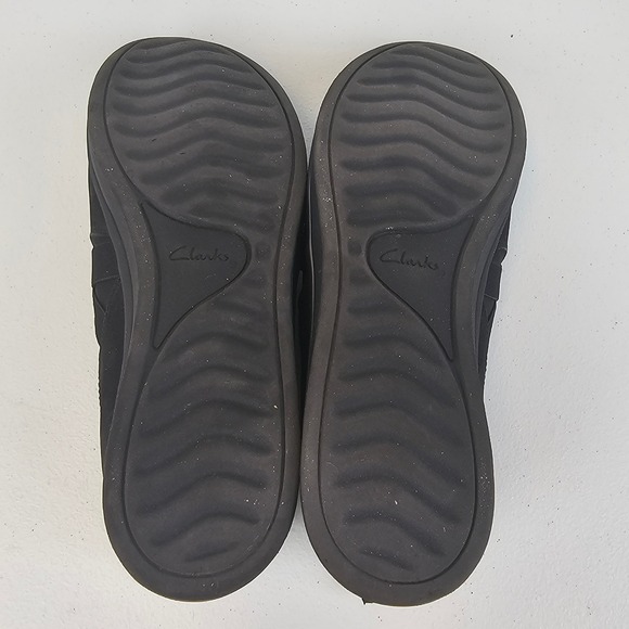 Clarks Womens 8M Black Slip On Shoes‎ Cloud Stepper Work Walking Casual Comfort - Picture 9 of 16